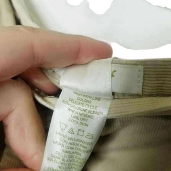 Lizgolf Beige Cotton Skirt Shorts Skorts‎ Embroidered Floral Golf Size 12 - Picture 4 of 11